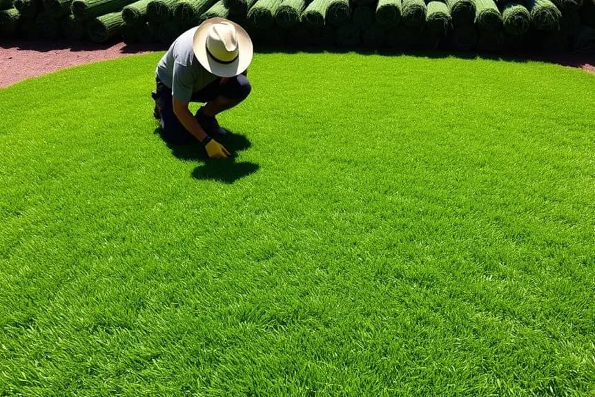 Professional sod installation