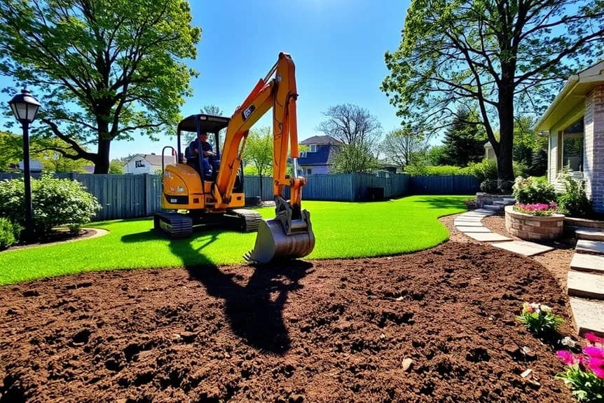 Professional yard grading, excavation, hardscaping and landscaping services in Hatboro, Pennsylvania by 3S Builder Solution
