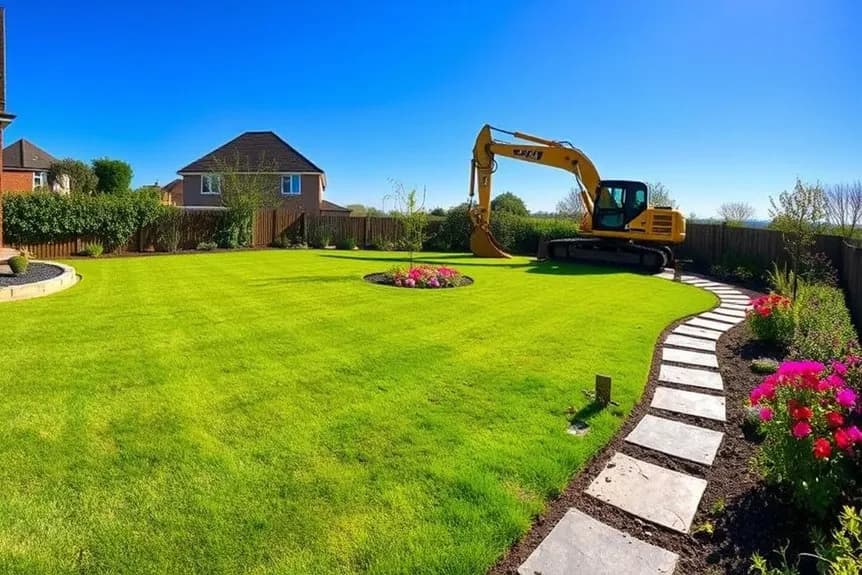 Professional yard grading, excavation, hardscaping and landscaping services in Horsham, Pennsylvania by 3S Builder Solution