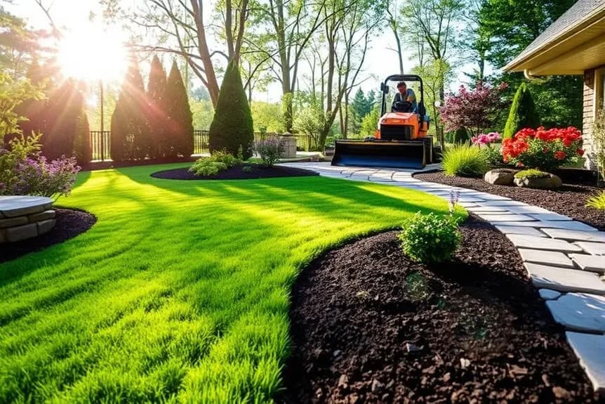 Professional yard grading, excavation, hardscaping and landscaping services in Lansdale, Pennsylvania by 3S Builder Solution