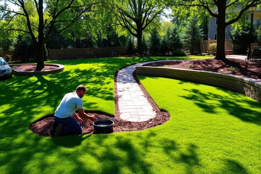 Professional yard grading, excavation, hardscaping and landscaping services in Warminster, Pennsylvania by 3S Builder Solution